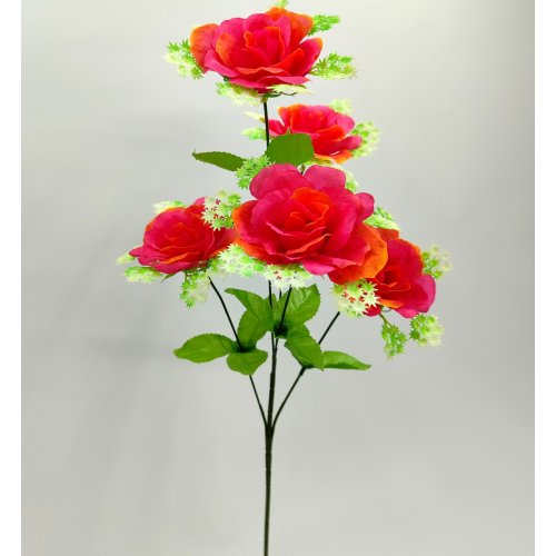Искуственные цветы roza-vetka-5-ka 7175