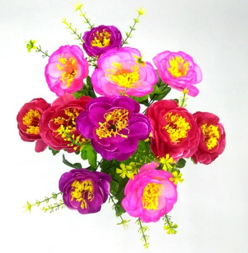 Искуственные цветы pionchik-miks-dekor-
