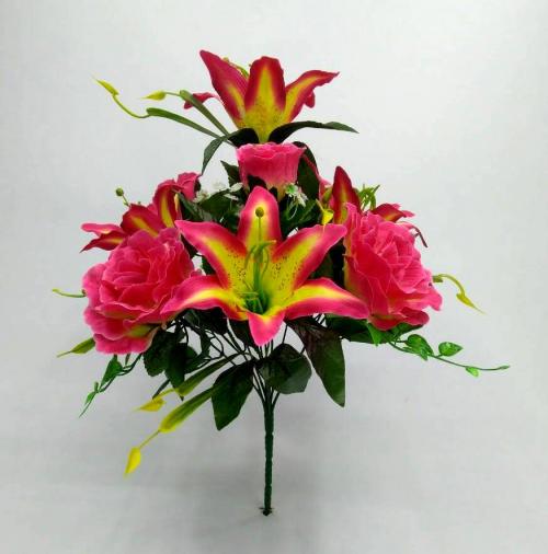 Искуственные цветы dekor-roza---liliya-10-ka-